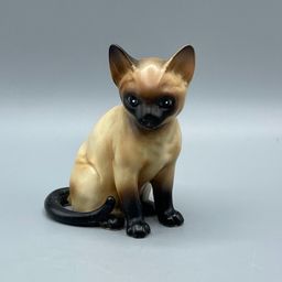 Vintage Lefton China Japan Siamese Cat Kitten Figurine H4032