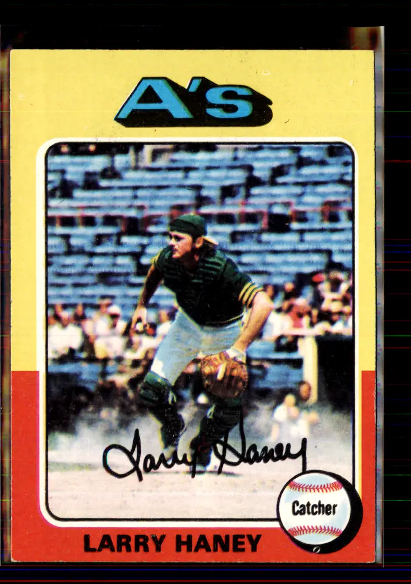 Larry Haney 1975 Topps #626 - Oakland Athletics - (pk2-21)