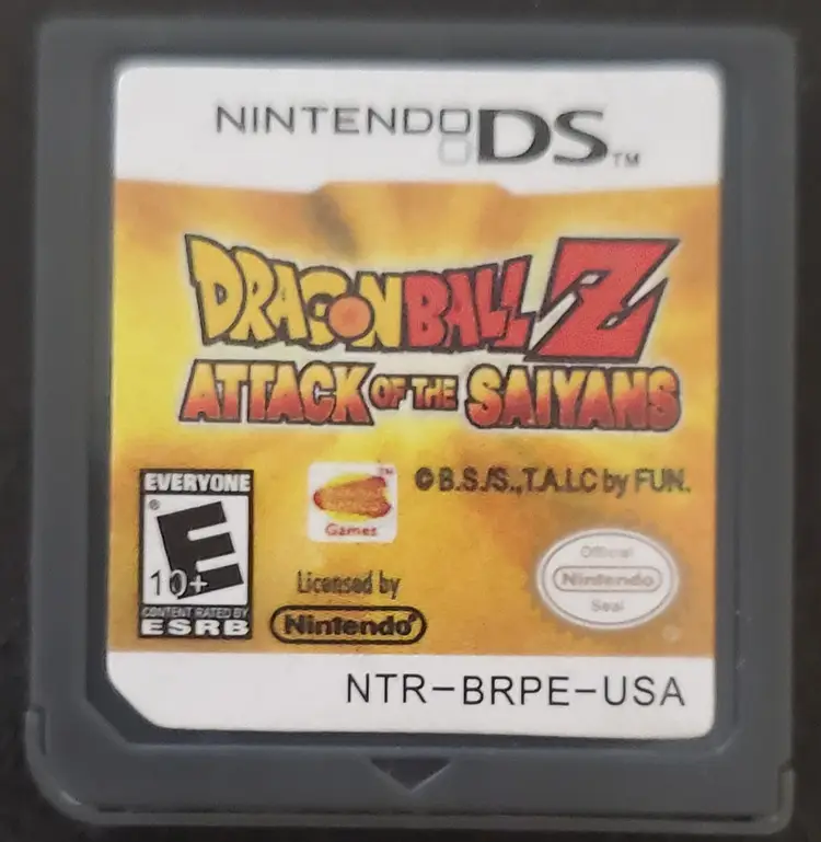 Dragonball Z Attack of the Saiyans Video Game Cartridge Nintendo DS DBZ