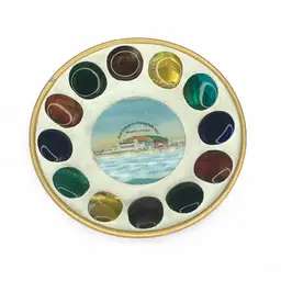 Atlantic City NJ Vintage Souvenir Plate Convention Hall Specialty Industries Gem