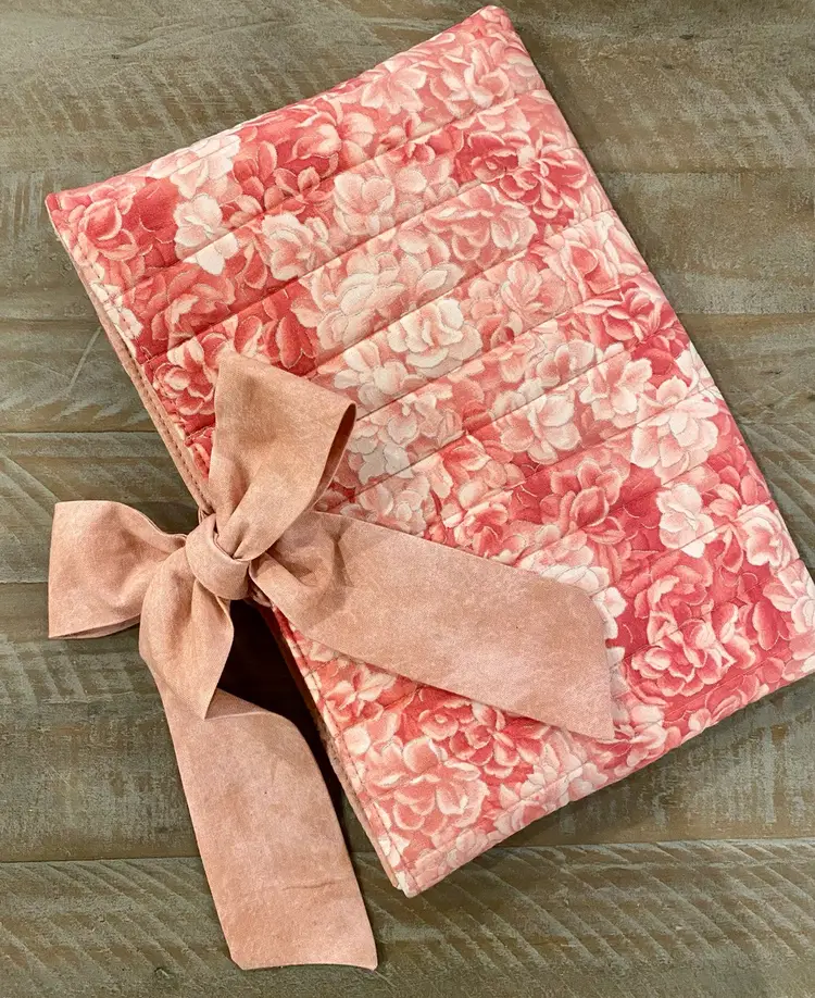 Rosie Pink Floral Book sleeve
