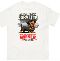 Funny Dachshund Corvette Unisex T-Shirt