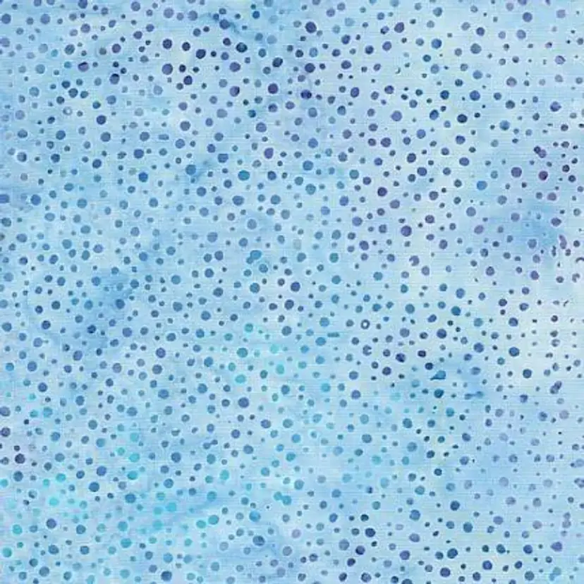 Fat Quarter Fabric Bali Batik - Blue Hyacinth Dots - Premium Quilt Store Cotton