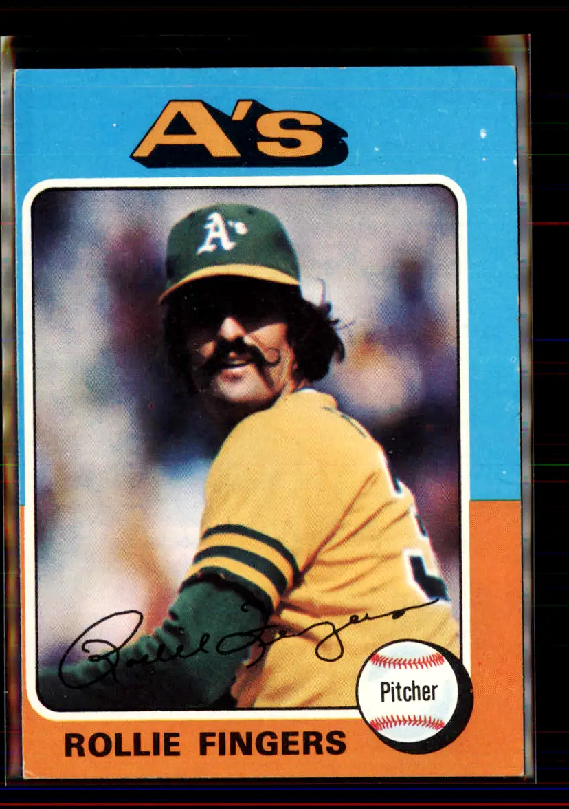 Rollie Fingers 1975 Topps #21 - Oakland Athletics - (pk4-11)
