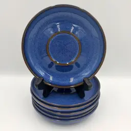 Denby Midnight Blue Saucer ONLY 5-3/4" Stoneware England Discontinued