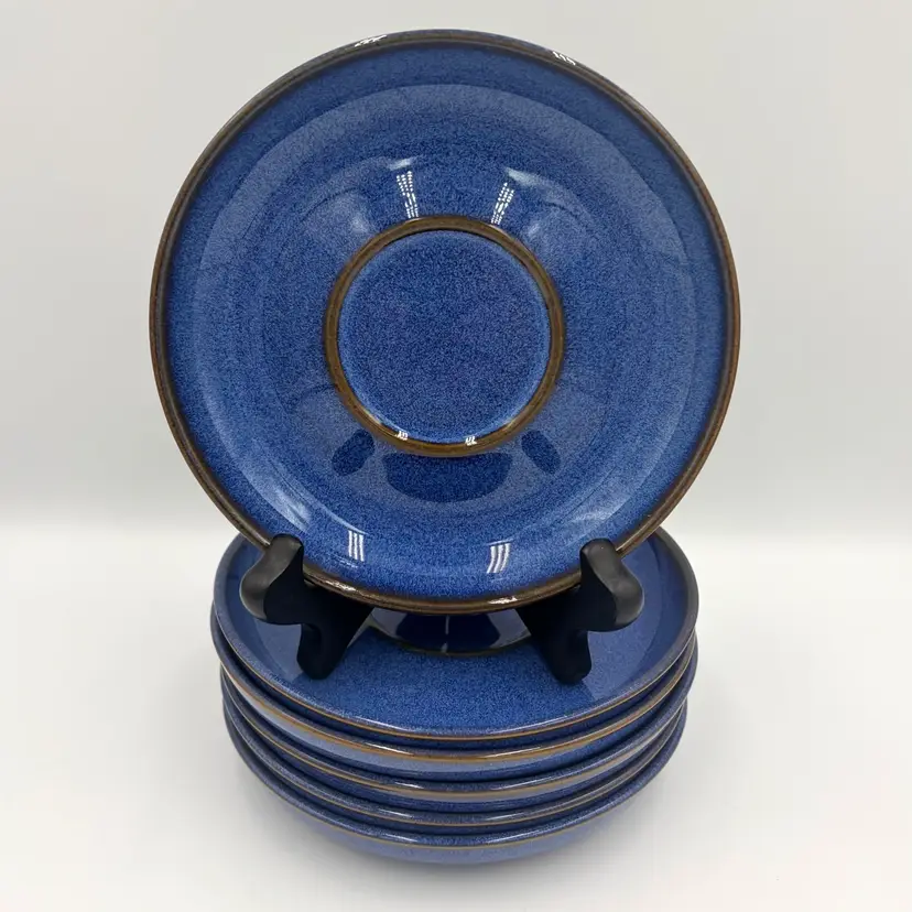 Denby Midnight Blue Saucer ONLY 5-3/4" Stoneware England Discontinued