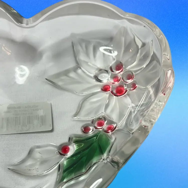 Vintage Mikasa Holiday Bloom Christmas Heart Dish