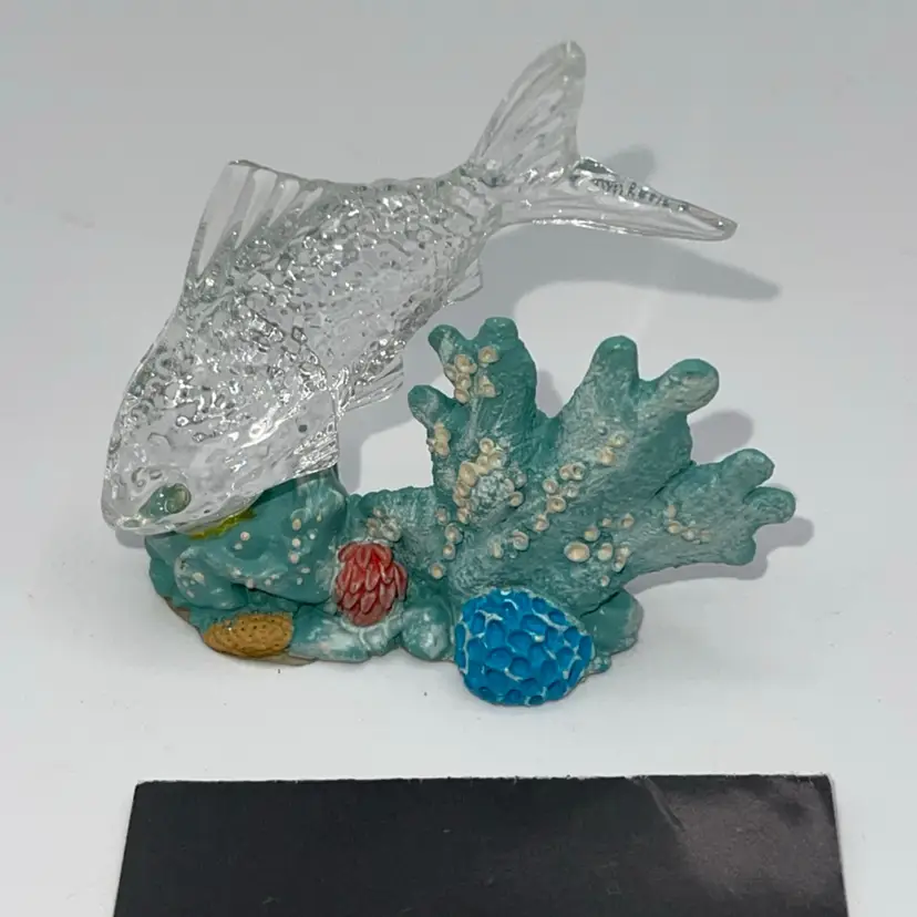 Waterford Crystal Jewels Treasures of the Sea Fish and Coral Figurine