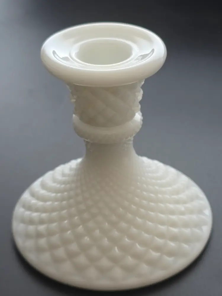 Pair of Westmoreland milk Glass candlesticks