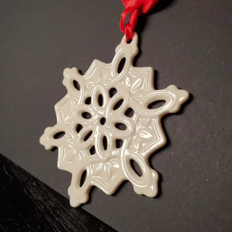 Lenox Porcelain Snowflake Ornament