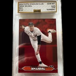 Tarik Skubal 2024 Topps Stadium Club Red AGS 10