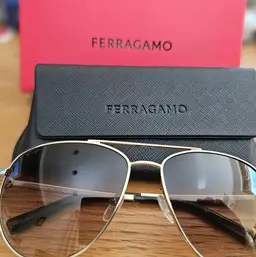 New-Unisex Salvatore Ferragamo Aviator Sunglasses