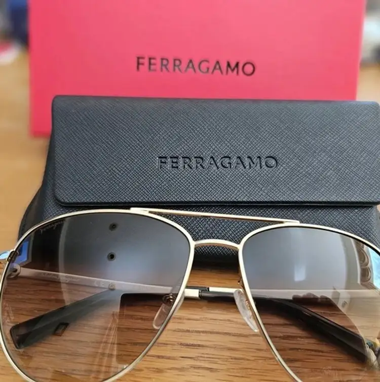 New-Unisex Salvatore Ferragamo Aviator Sunglasses