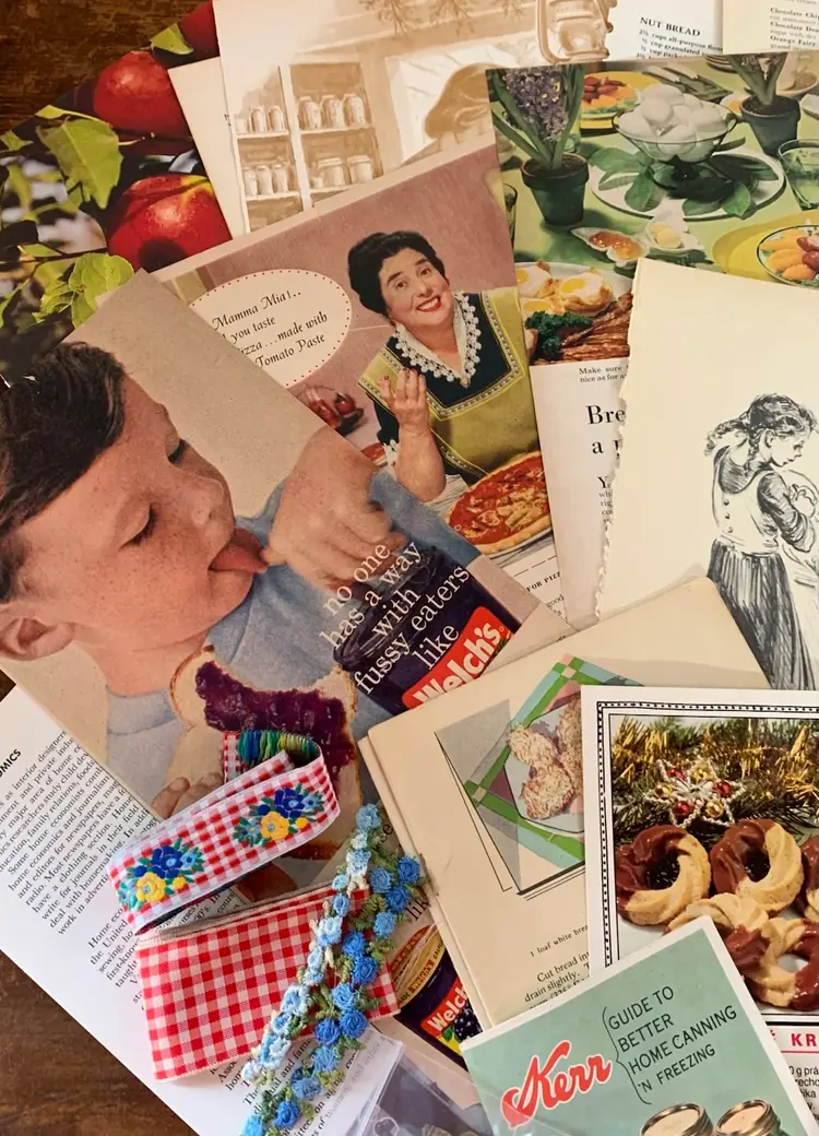 Junk Journaling Ephemera Packet Cookbook/recipe Themed 50+ Items