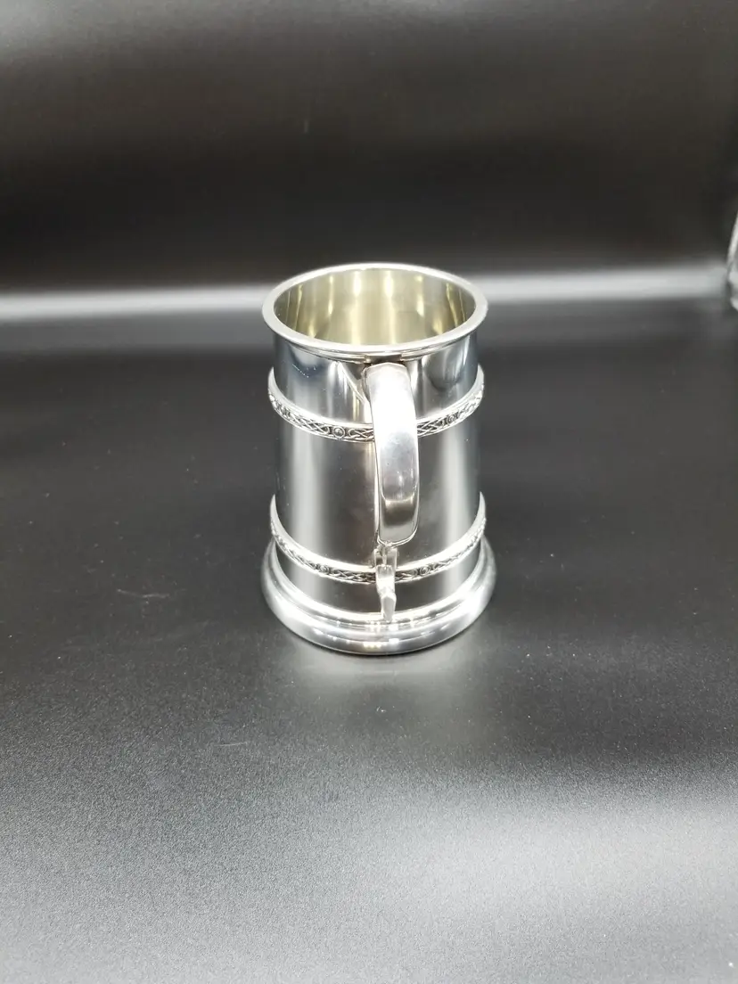 Wm Widdop 1883 English Pewter Stein Mug