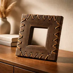 2003 Vintage Intercontinental Art Inc Compton Wood Embossed Square Mirror
