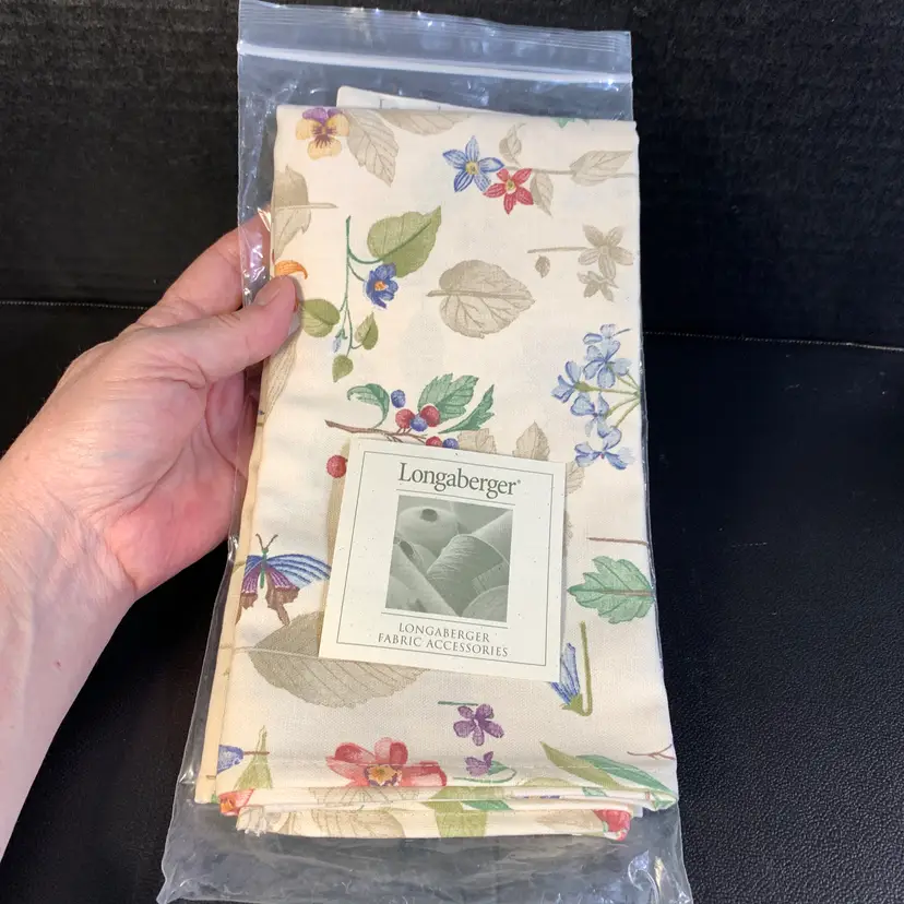2-Longaberger Fabric Napkins