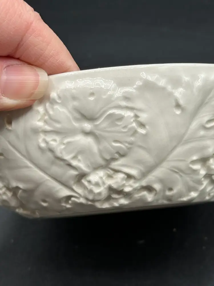 Vintage Imperial Spode White Floral Cereal Bowls 5.5 in K189