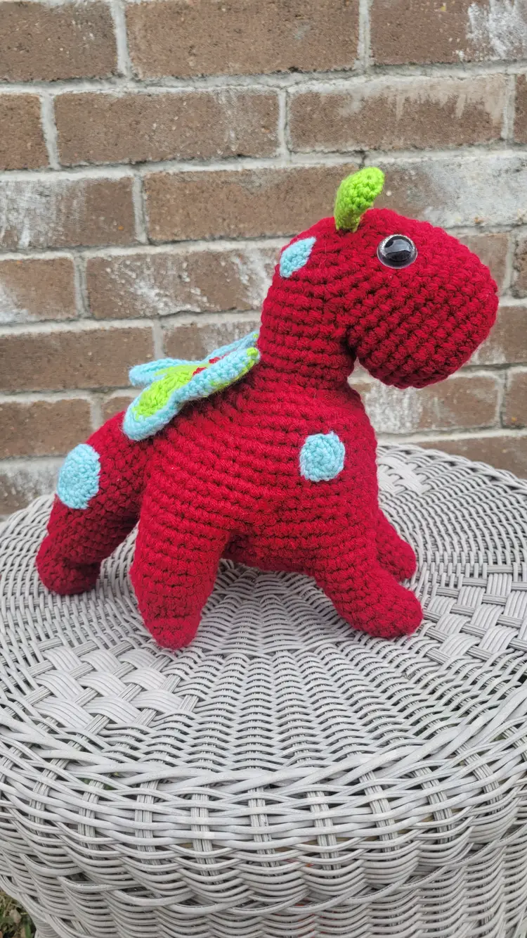 Crcohet Red Dragon: Ruby Sunteeth The irritated Guardian