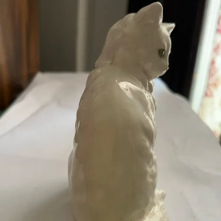 White Cat Figurine