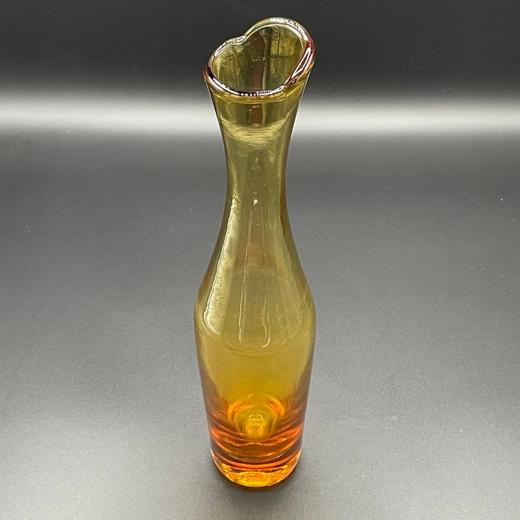 Vintage Blenko Glass #64b Vase in Wheat