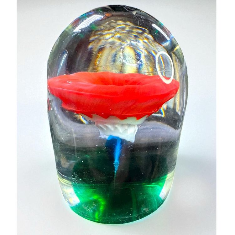 Paperweight Red - White - Blue - Green 3.25 x 2.5”x 1.75”