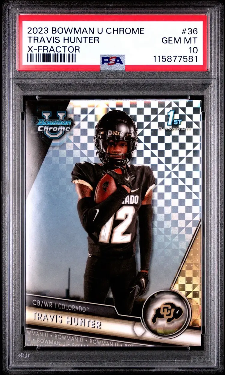 Travis Hunter 1st Chrome Xfractor PSA 10! Jacksonville Jaguars