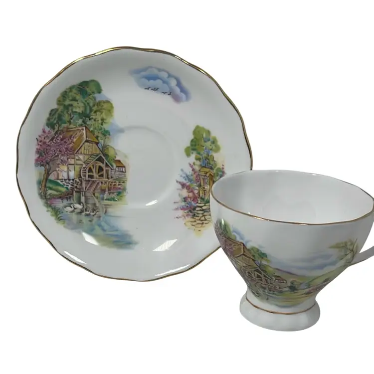 Bone China Teacup & Saucer Colclough