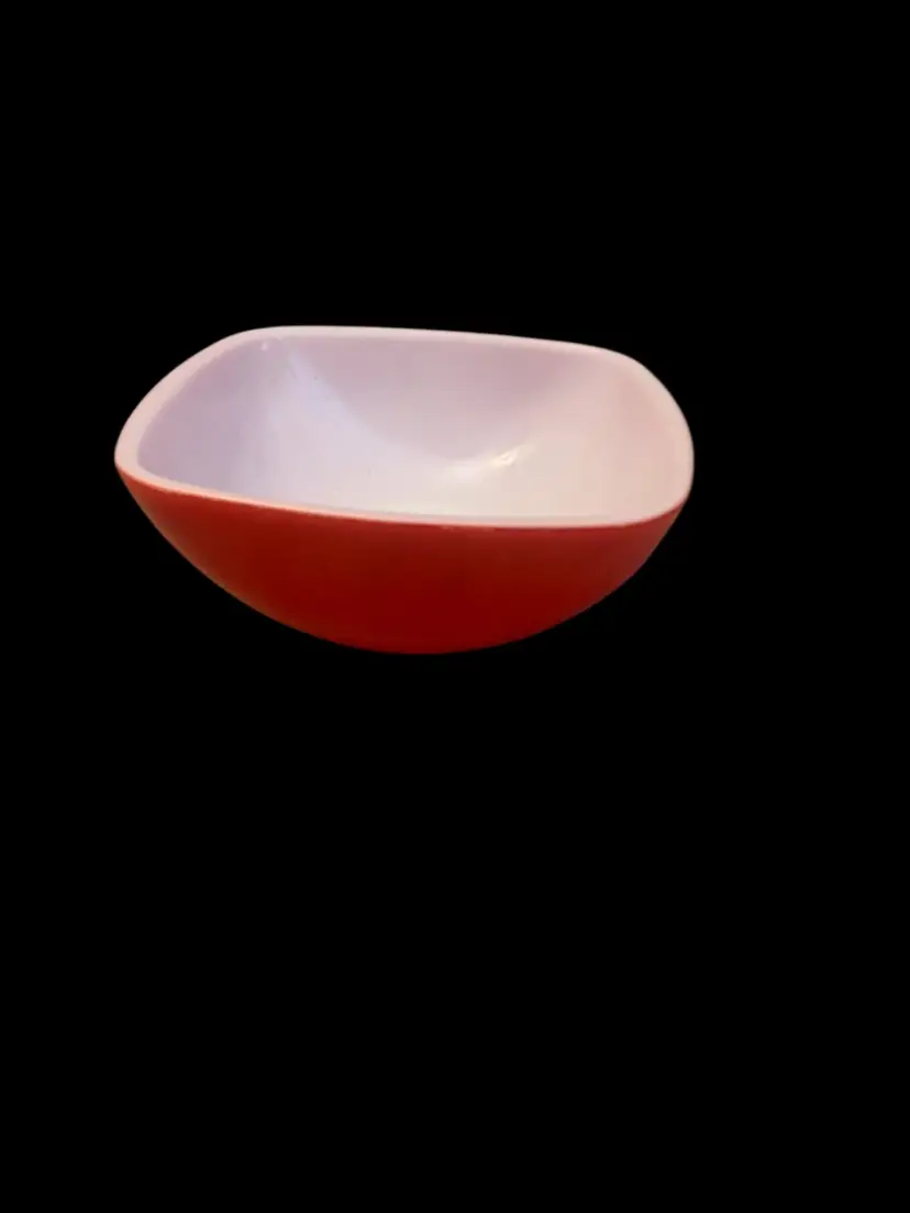 Pyrex Red Berry Bowl # 410 12oz 4 5/8 X 4 5/8 X 1 7/8 Inches