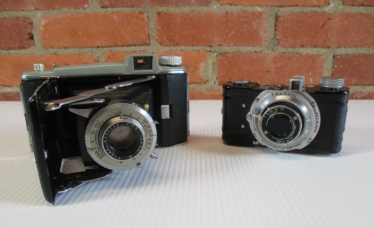 Share Antique Kodak Tourist Folding Camera Falcon Camera Lot of 2 Untested