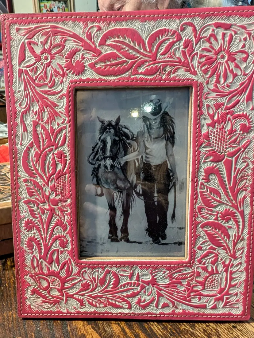 #01 Myra Handtooled Leather Frame