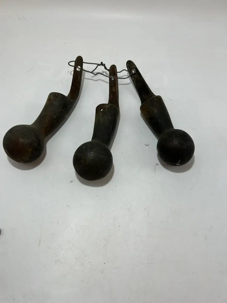 Antique Brass Horse Hame Tops Or Balls- Could Be Used For Furniture Feet, Walking Cane Handles, Etc.