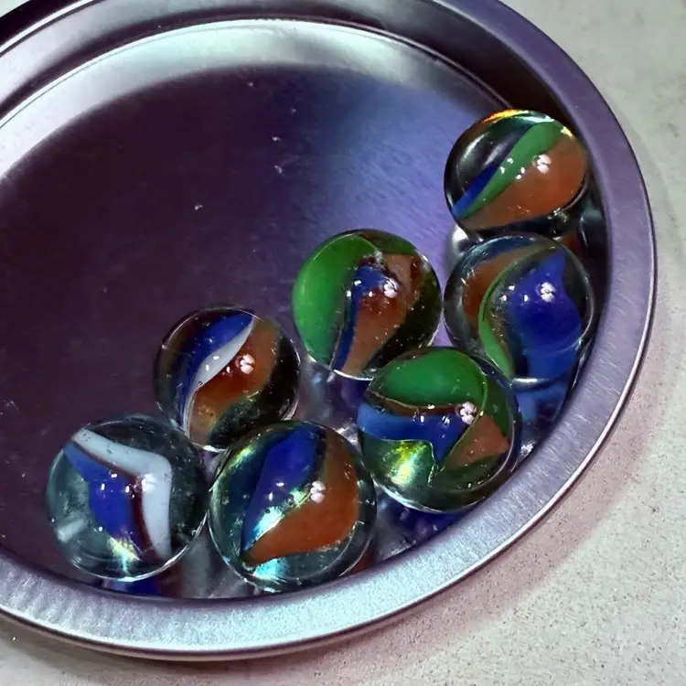 Varied Cat’s Eye Marbles (8)