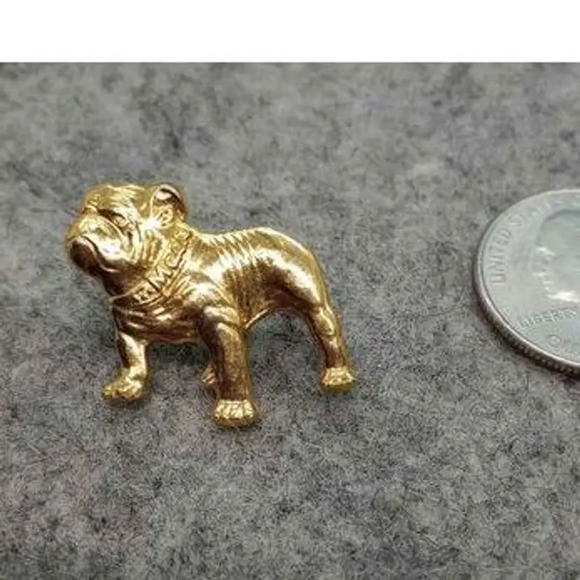 Mack Truck Gold Tone Lapel Tie Pin, Bulldog Mascot