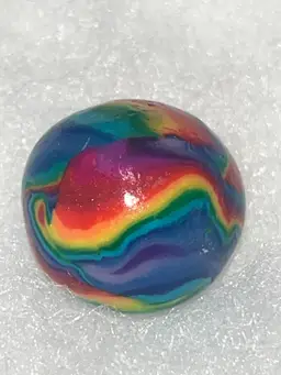 Hand Painted German Clay Marble