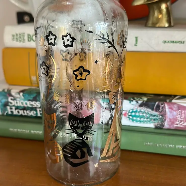 Vintage Kitty Apothecary Jar