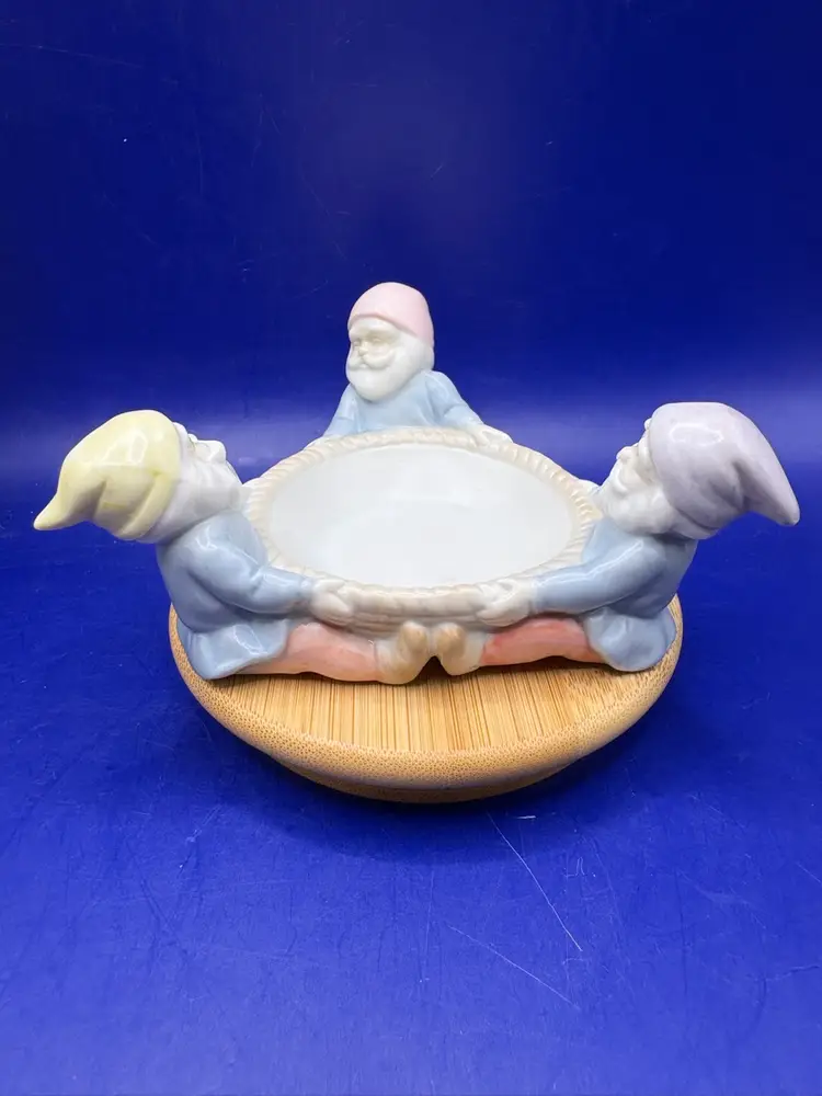 Fitz And Floyd Small Gnome Trinket Dish - 1983
