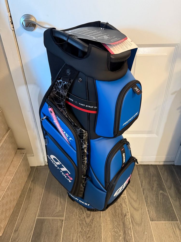 Ghost Golf GT-14 Prototype (001 Of 499) AZZURO 14-Way Cart Bag - New W/ Tags & Accessories