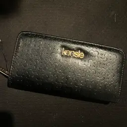 Kensie Black Floral Long Wallet NWOT
