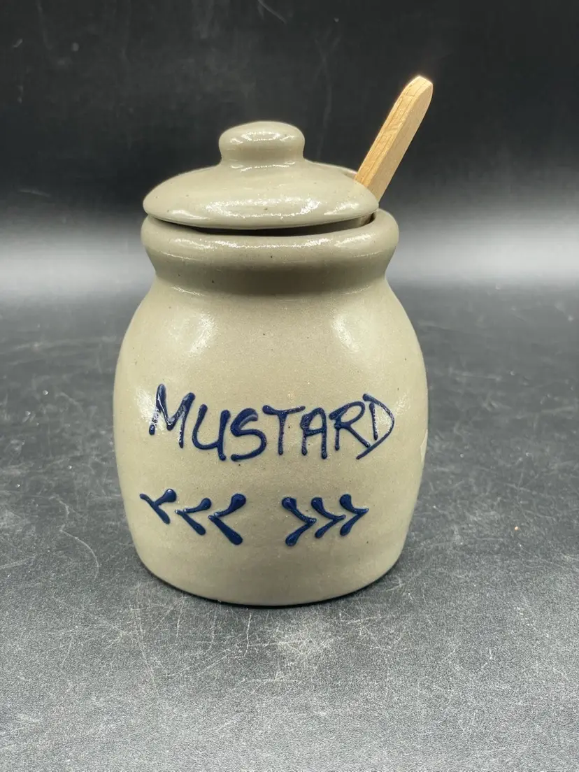 BBP beaumont brothers pottery mustard jar