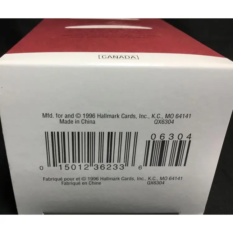 1996 Hallmark Ornament, Feliz Navidad Mice, Clay Pot, Blanket, Resin