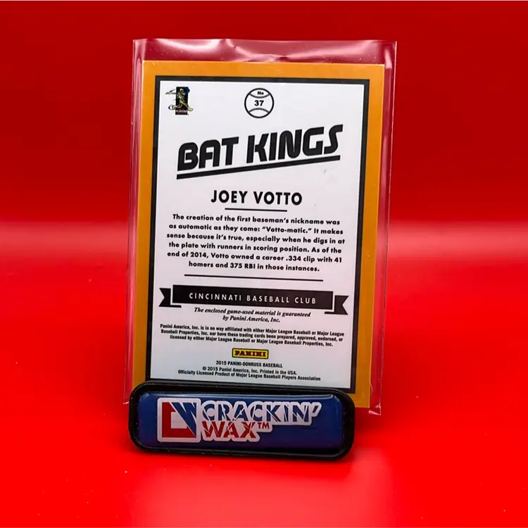 Joey Votto 2015 Panini Donruss Bat Kings Cincinnati Reds