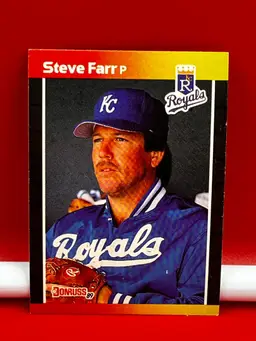 1989 Donruss Collector Baseball Trading Card Royals Steve Farr #356