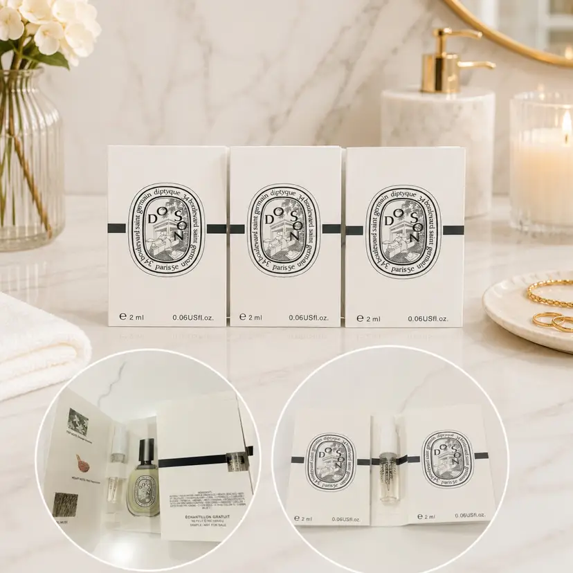 3- Do Son By Diptyque Perfume Sample Spray Bundle Lot