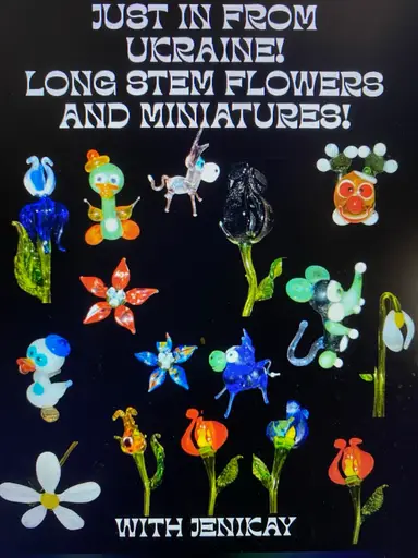 Just In From Ukraine Long Stem Flowers And Med Miniatures