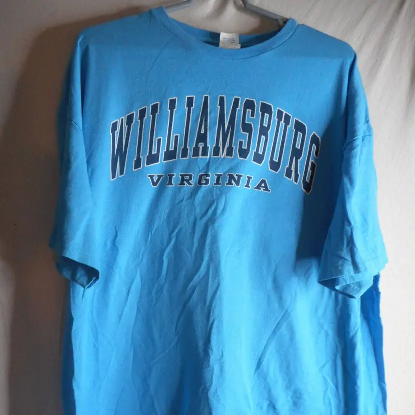 Williamsburg Virginia Blue cotton blend T Shirt Size 2XL Unisex