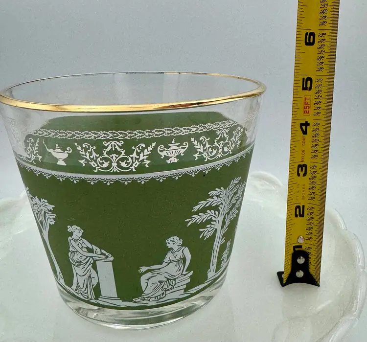Vintage Jeannette Glass “Hellenic Green” Ice Bucket