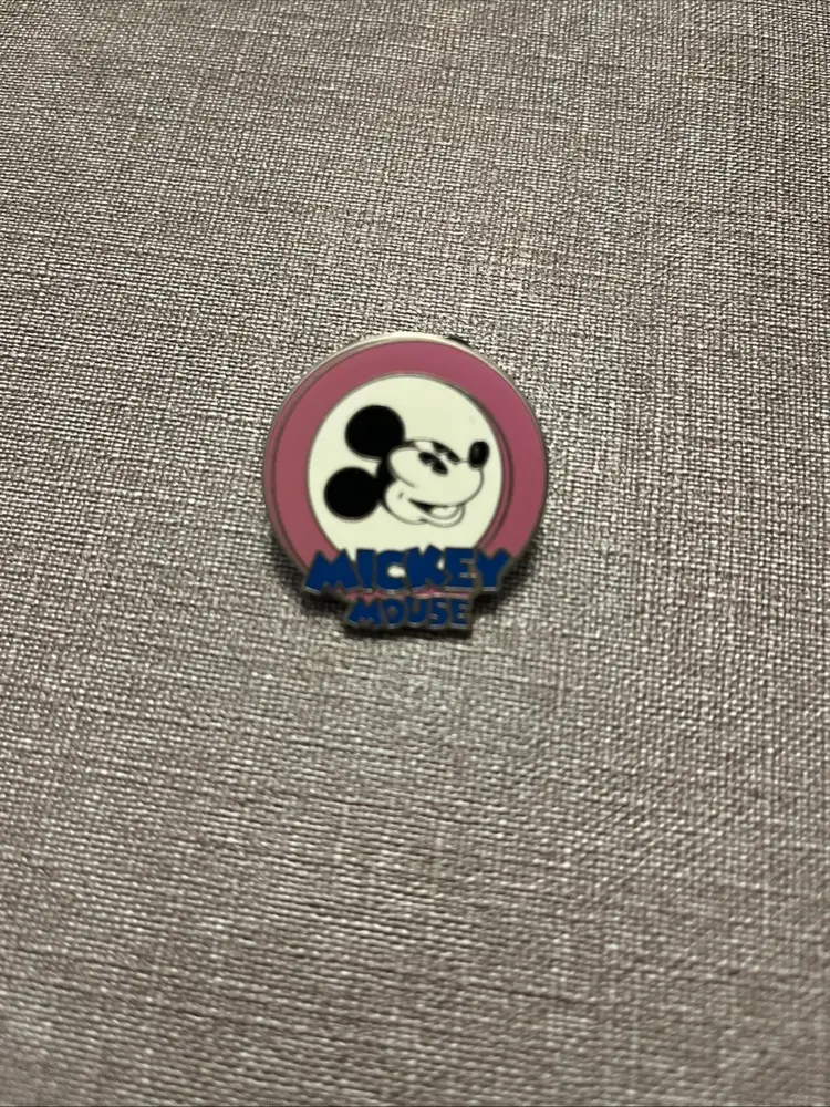 Disney Mickey Mouse Pink Circle Pin