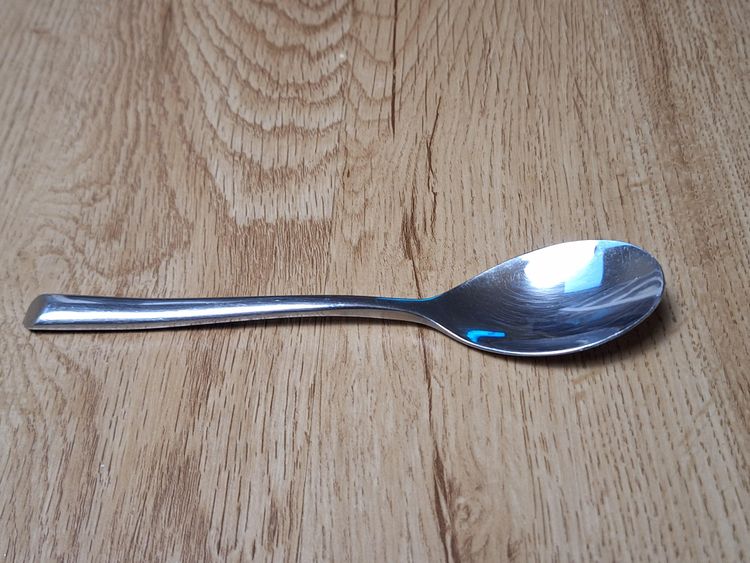 Towle Stainless Living Collection Wave Oval Soup Spoons Glossy Angled Tip