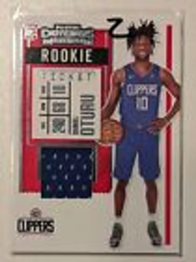 2020-21 Panini Contenders Rookie Ticket Swatches #RS-DOT Daniel Oturu Clippers